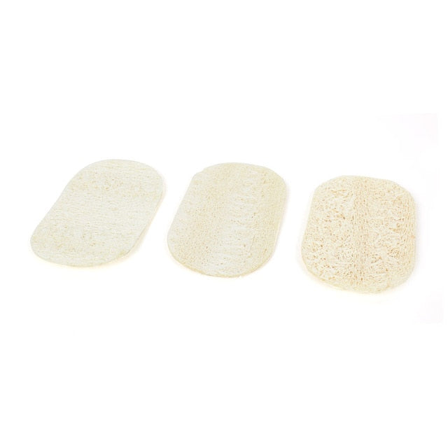 3pcs/set Natural Loofah Sponge