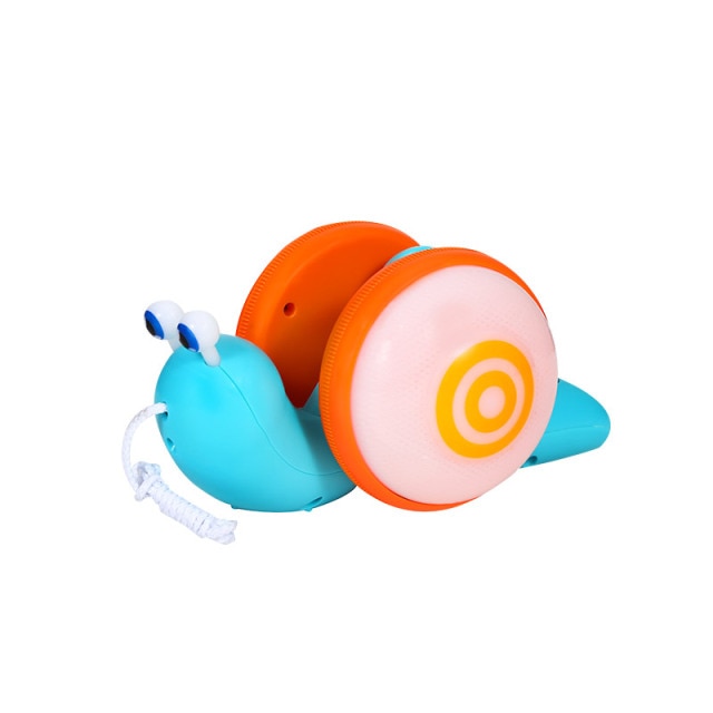 Pull String LED Snail Toy