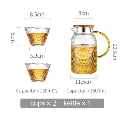Glass Pitcher Pot Heat Resistant