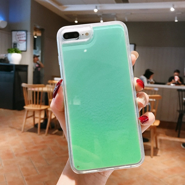 Luminous Neon Sand Mobile Case for iPhone