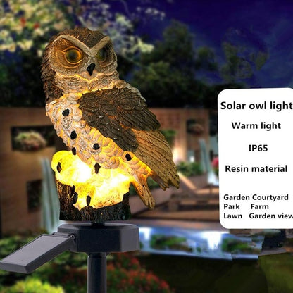 LED Owl Solar Light