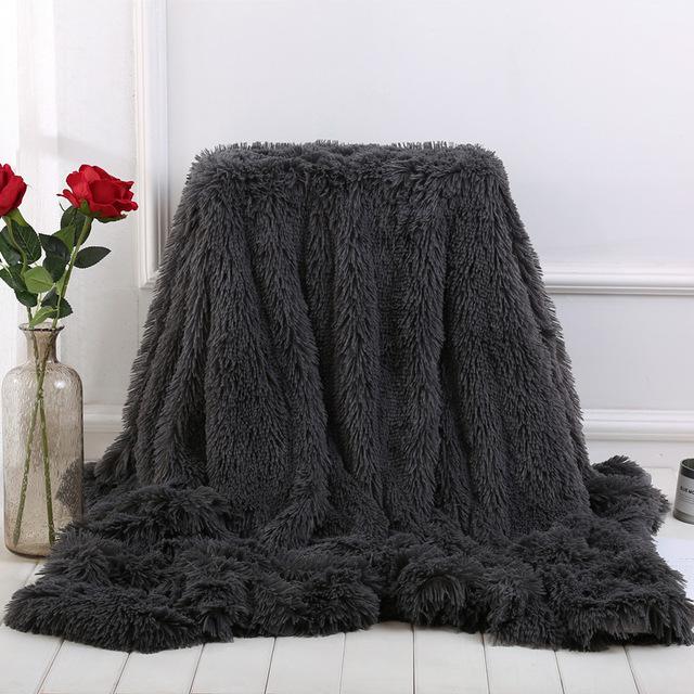 Super Soft Shaggy Faux Fur Blanket