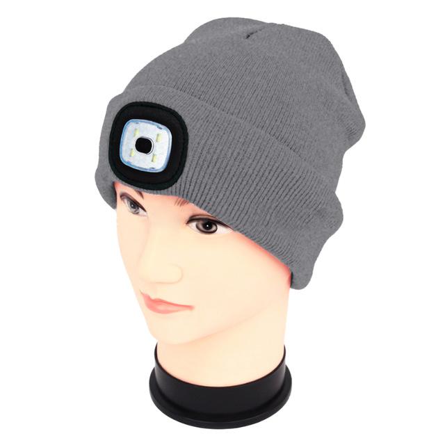 LED Flashlight Beanie