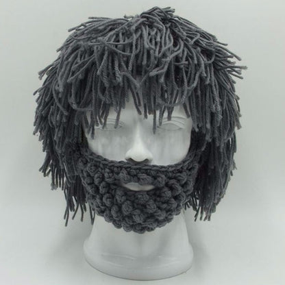 Barbarian Knit Beanie Beard