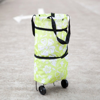 Folding Shopping Bag with Wheels