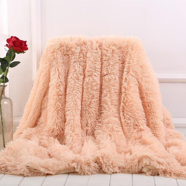 Super Soft Shaggy Faux Fur Blanket