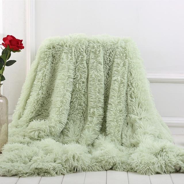 Super Soft Shaggy Faux Fur Blanket