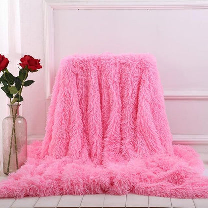 Super Soft Shaggy Faux Fur Blanket