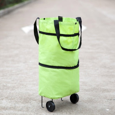 Folding Shopping Bag with Wheels