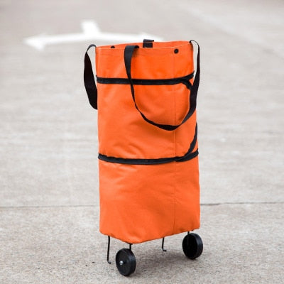 Folding Shopping Bag with Wheels