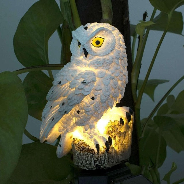 LED Owl Solar Light