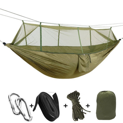 ULTRALIGHT TRAVEL HAMMOCK WITH MOSQUITO NET