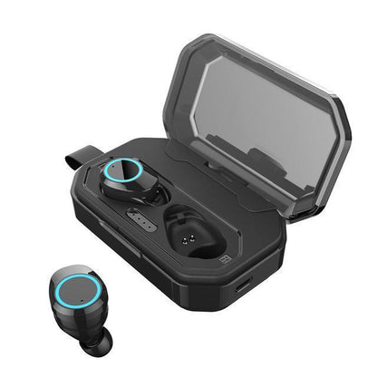 [Bluetooth 5.0 & IP7 Waterproof]The NEWEST TWS Earbuds Headset Dual Mic with Charger