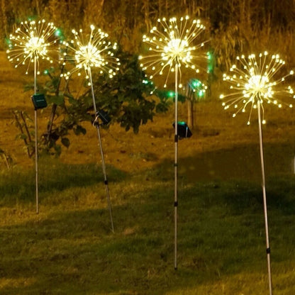 Waterproof Solar Garden Fireworks Lamp