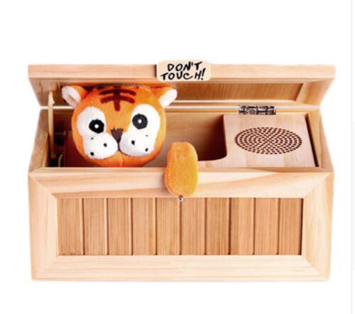 Cute Tiger "Don't Touch!" Wooden Box