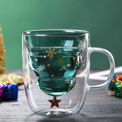 Double Layered Christmas Tree Coffee Mug